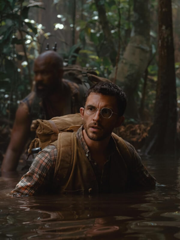 Jurassic World 2025 Jonathan Bailey Tan Brown Cotton Jacket