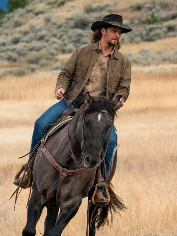 Kayce Yellowstone Season 04 Brown Cotton Jacket