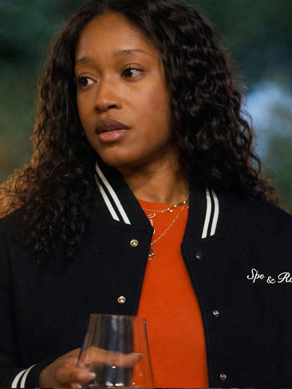 Keke Palmer The Burbs Season 01 Black Varsity Jacket