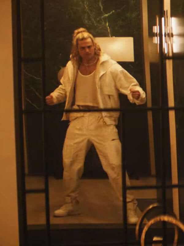 Ken Masters Street Fighter 2026 White Cotton Jacket