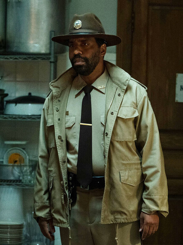 Kevin Carroll Widows Bay Season 01 Brown Military Jacket