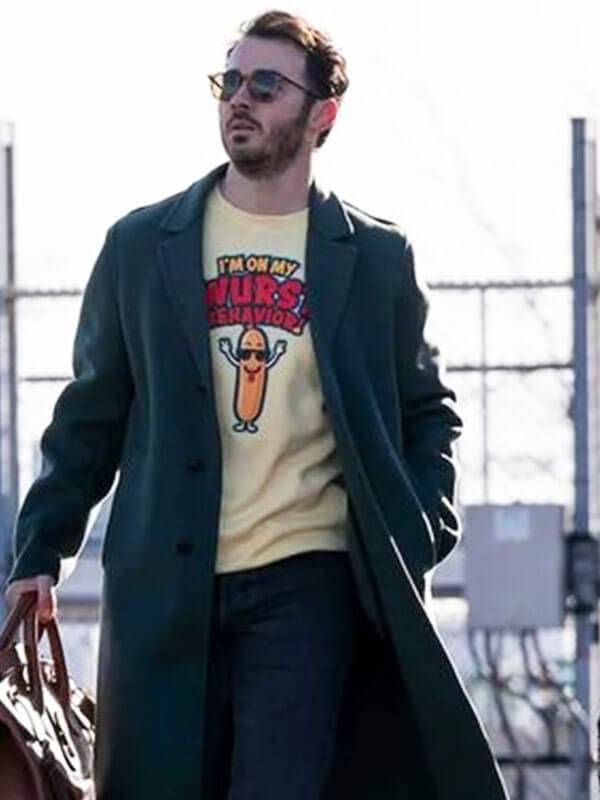 Kevin Jonas A Very Jonas Christmas Movie Green Wool Coat