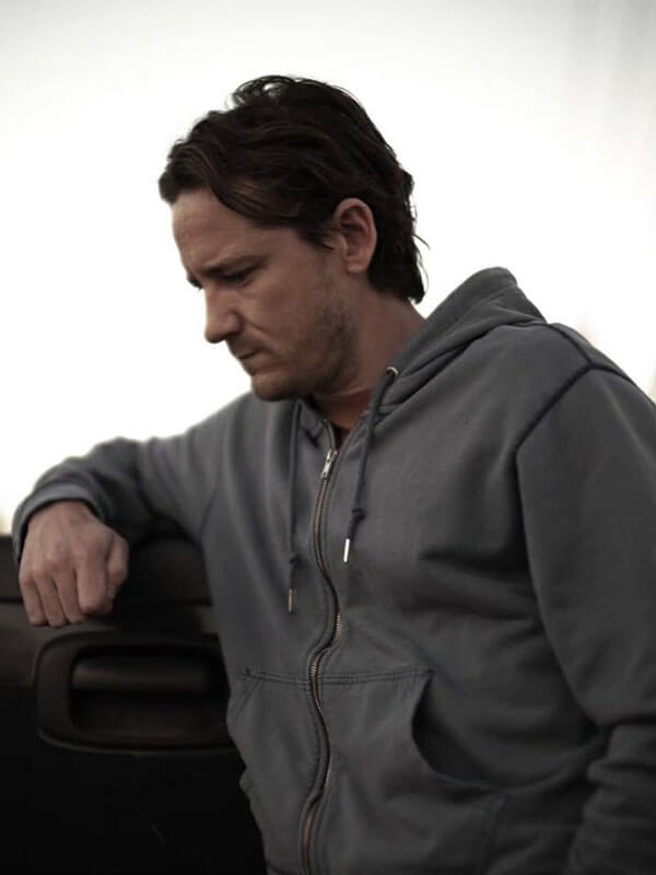 Lewis Pullman Remarkably Bright Creatues 2026 Grey Zip Up Hoodie