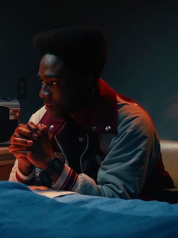 Lucas Sinclair Stranger Things Season Red Bomber Jacket