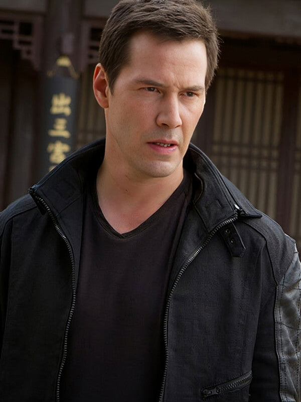 Man Of Tai Chi 2013 Keanu Reeves Black lLeather Jacket