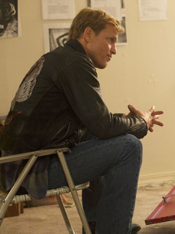 Marty Hart True Detective Season 01 Black Leather Biker Jacket