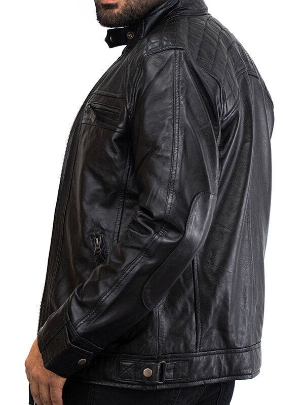 Mens Black Leather Jacket