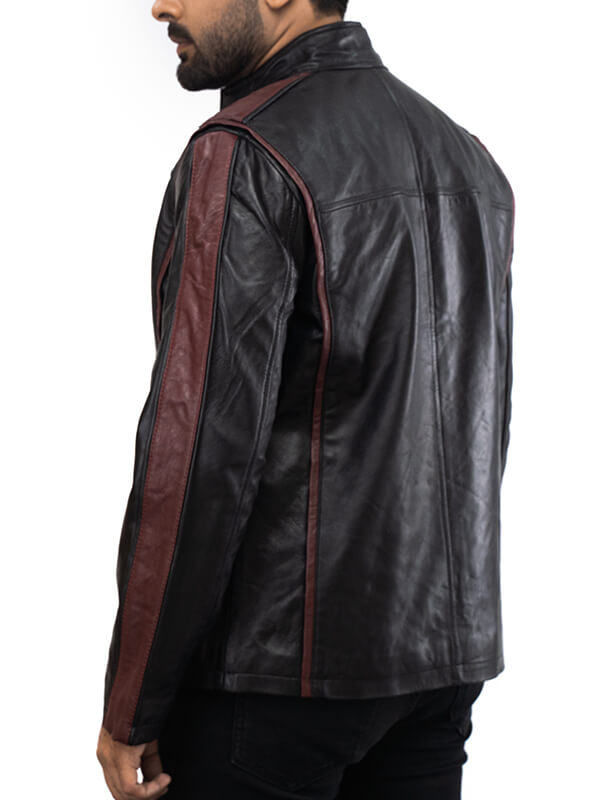 Mens Black N7 Geniune Leather Jacket