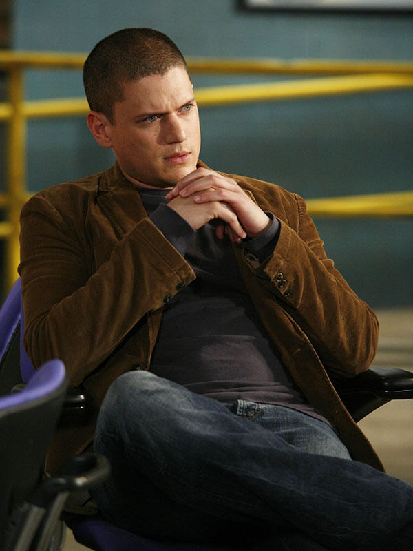 Michael Scofield Prison Break Season 04 Brown Corduroy Jacket
