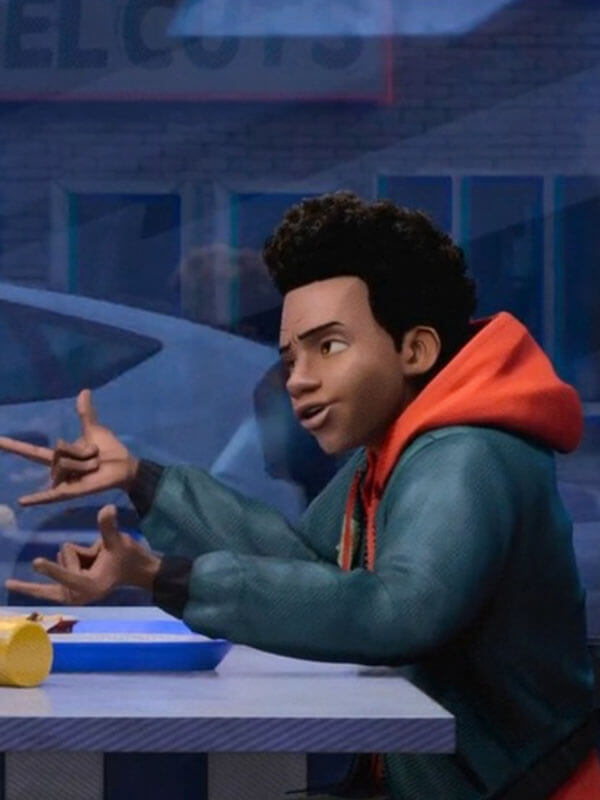 Miles Morales Spiderman Into The Spiderverse Green Bomber Jacket