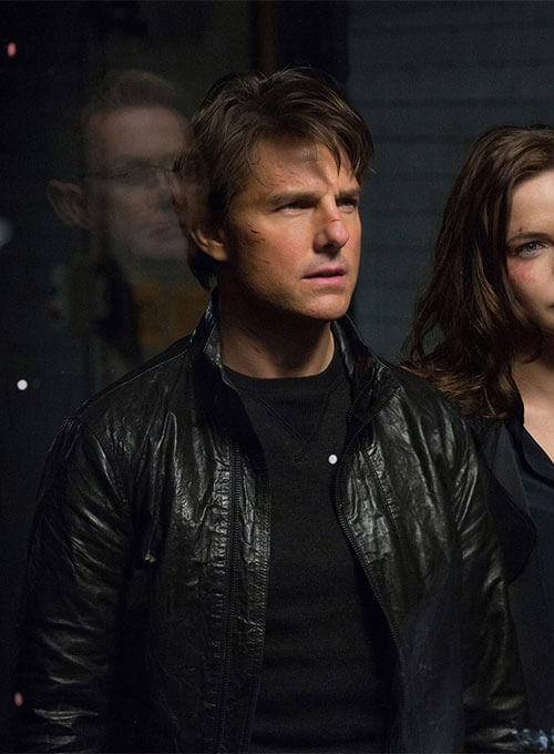 Mission Impossible Rogue Nation 2015 Tom Cruise Leather Jacket