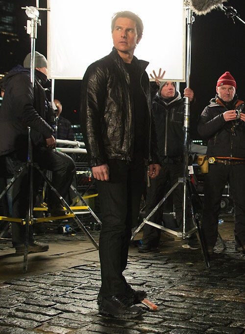 Mission Impossible Rogue Nation 2015 Tom Cruise Leather Jacket