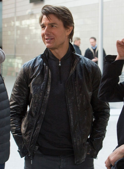 Mission Impossible Rogue Nation 2015 Tom Cruise Leather Jacket