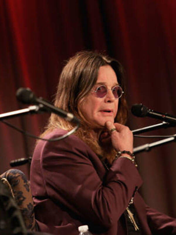 Ozzy Osbourne Grammy's Purple Coat.