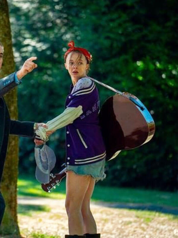 Paige Greene Run Away Season 01 Purple Varsity Jacket