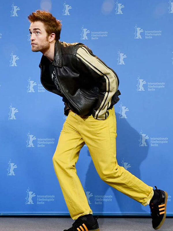 Robert Pattinson Black Leather Jacket