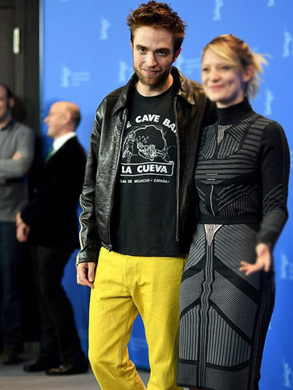 Robert Pattinson Black Leather Jacket