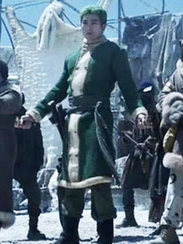 Roronoa Zoro One Piece Season 02 Green Wool Coat