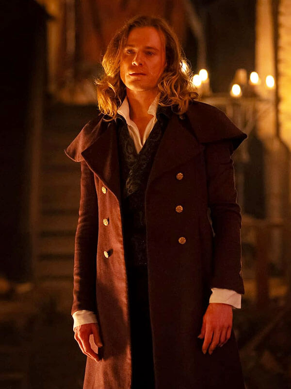 Sam Reid Interview With The Vampire Season 02 Red Wool Coat