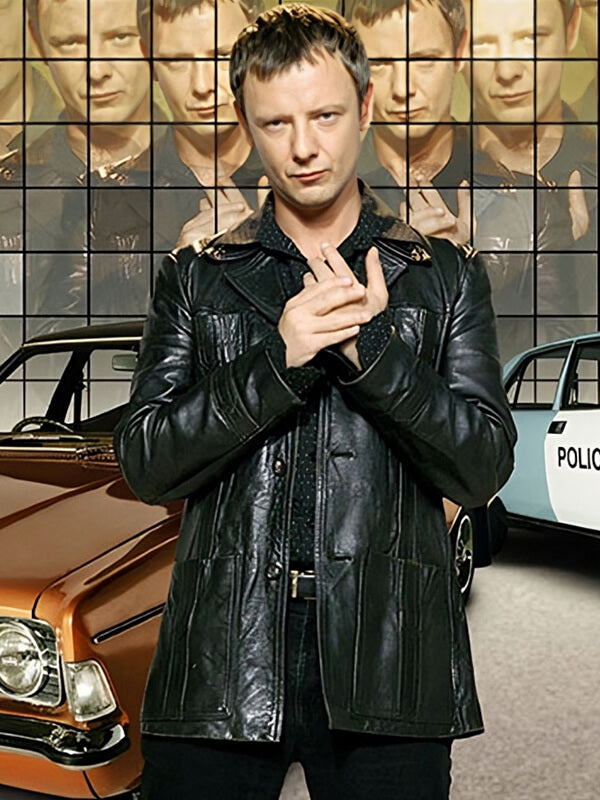 Sam Tyler Life on Mars Season 2 Black Leather Jacket