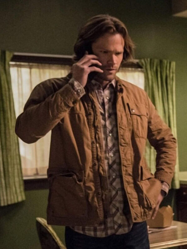 Sam Winchester Supernatural Brown Cotton Jacket