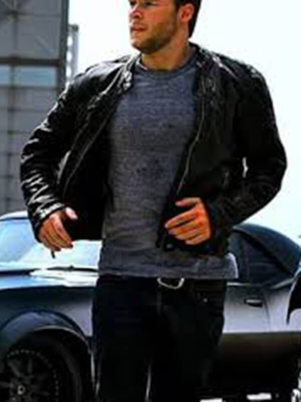 Sam Worthington Black Leather Jacket