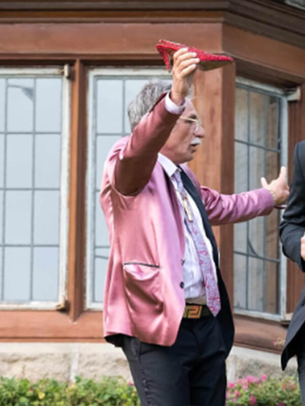 Snowfall 2017 Alon Aboutboul pink Cotton Jacket