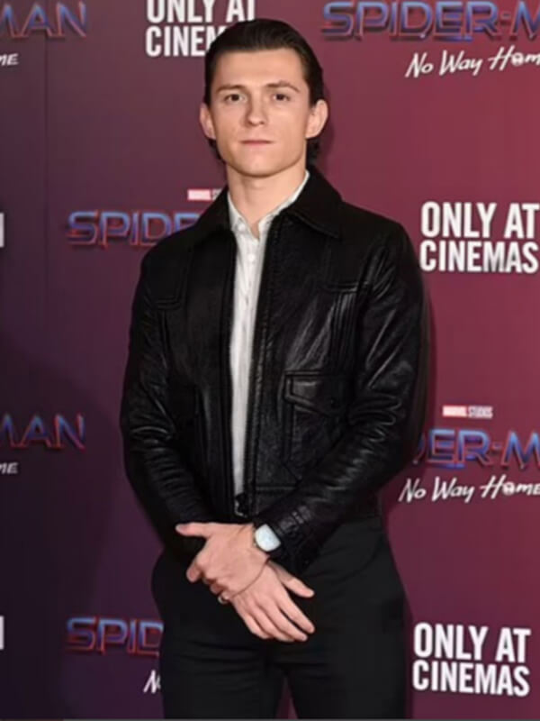 Spiderman No Way Home Tom Holland Event Leather Jacket