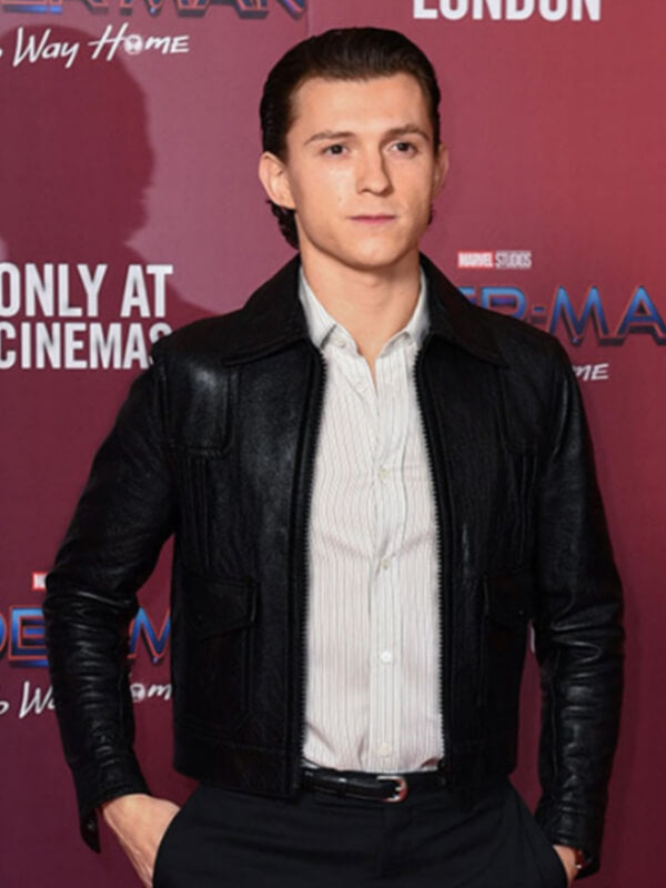 Spiderman No Way Home Tom Holland Event Leather Jacket