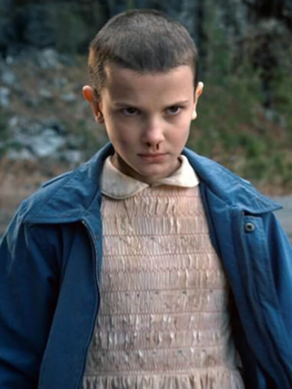 Stranger Things Millie Bobby Cotton Blue Jacket