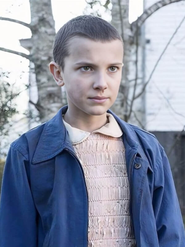 Stranger Things Millie Bobby Cotton Blue Jacket