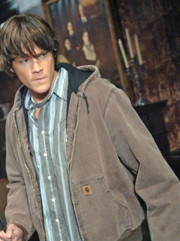 Supernatural Sam Winchester Brown Hooded Cotton Jacket