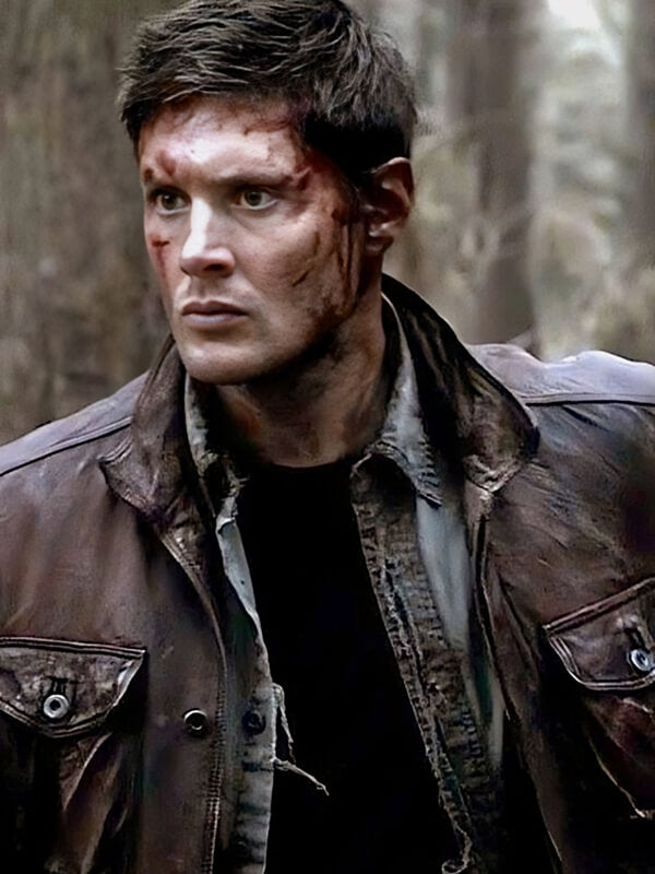 Supernatural Season 7 Jensen Ross Ackles Brown Leather Jacket