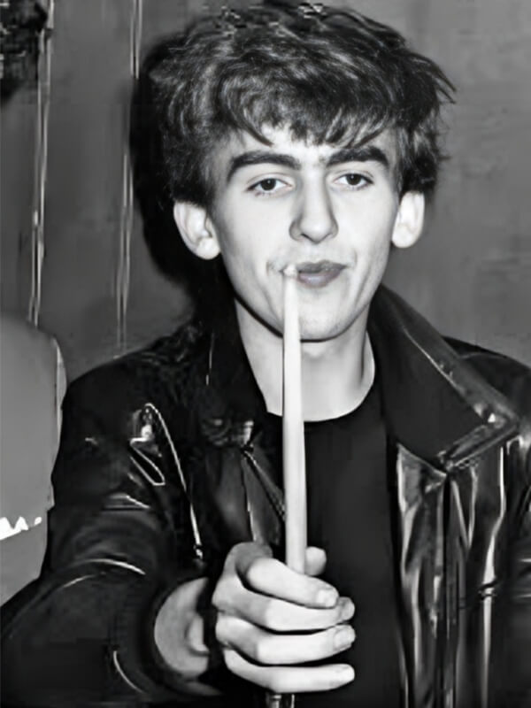 The Beatles George Harrison Black Leather Jacket