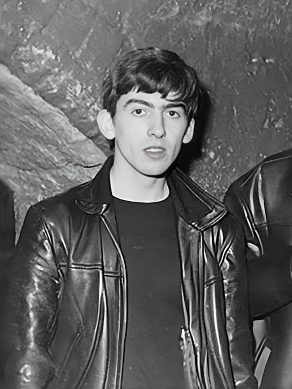 The Beatles George Harrison Black Leather Jacket