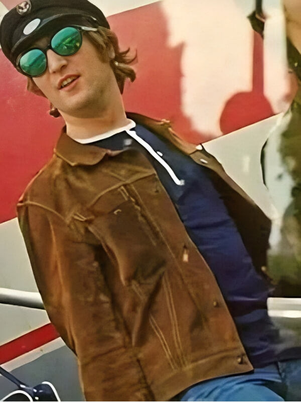 The Beatles John Lennon Suede Leather Jacket