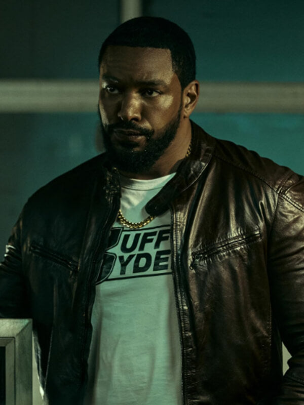 The Boys 2019 Laz Alonso Brown Leather Jacket