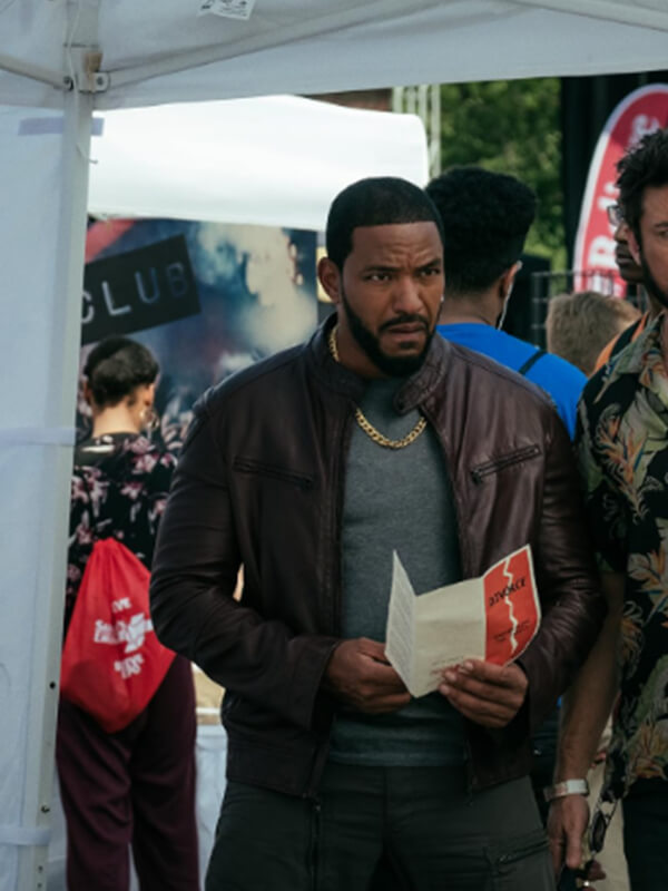 The Boys 2019 Laz Alonso Brown Leather Jacket