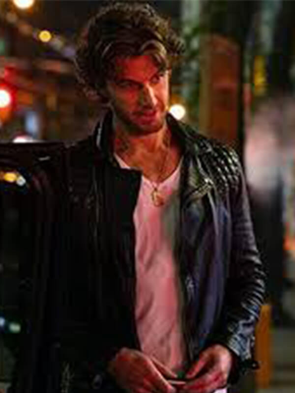 The D Train 2015 James Marsden Quilted Black Leather Jacket