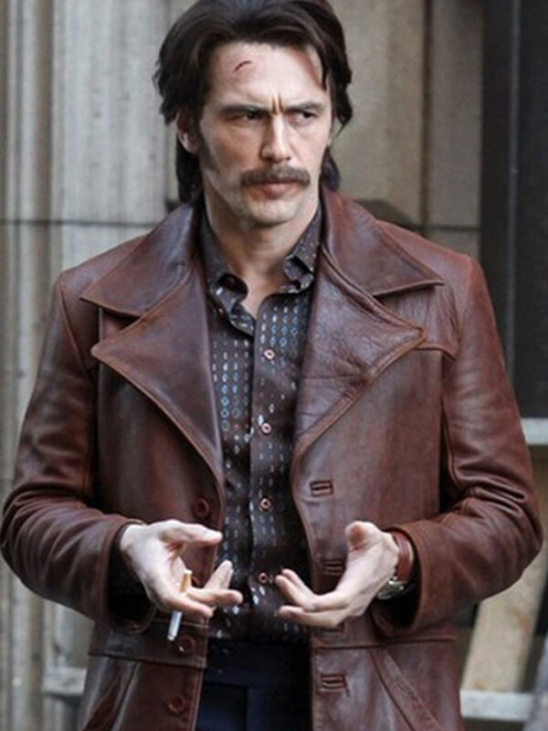The Deuce 2017 James Franco Brown Leather Jacket