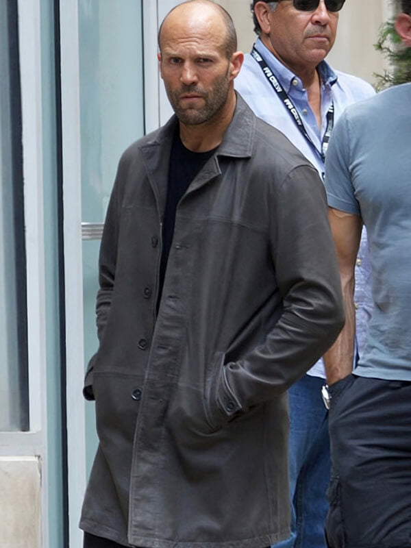 The Fate Of The Furious 2017 Jason Statham Black Leather Coat