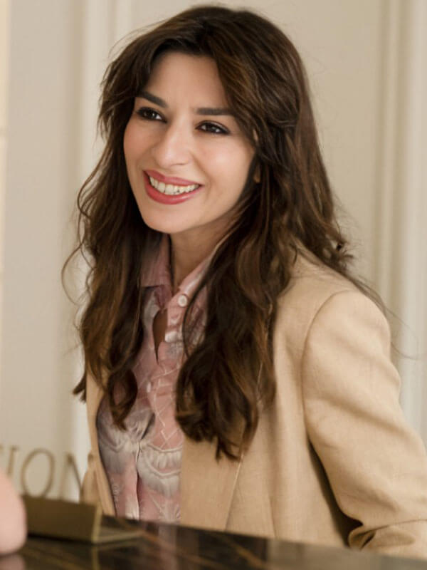 The White Lotus Sabrina Impacciatore Beige Coat