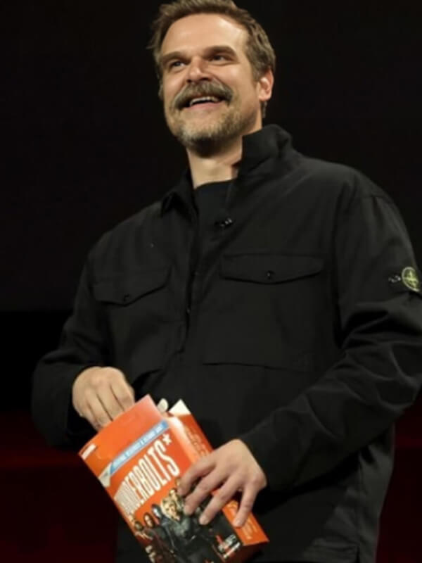 Thunderbolts 2025 Event David Harbour Black Cotton Jacket