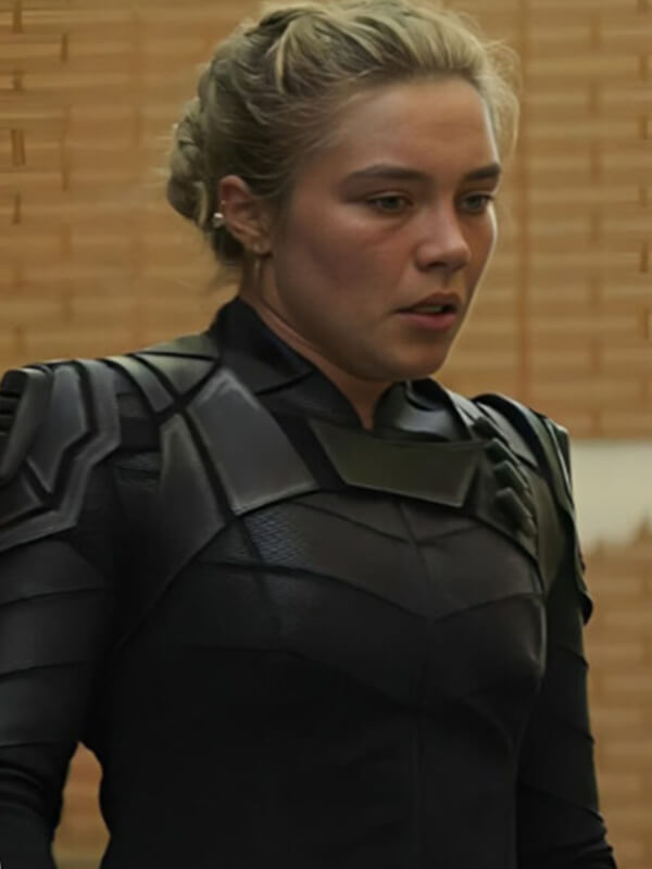 Thunderbolts 2025 Florence Pugh Black Costume Jacket