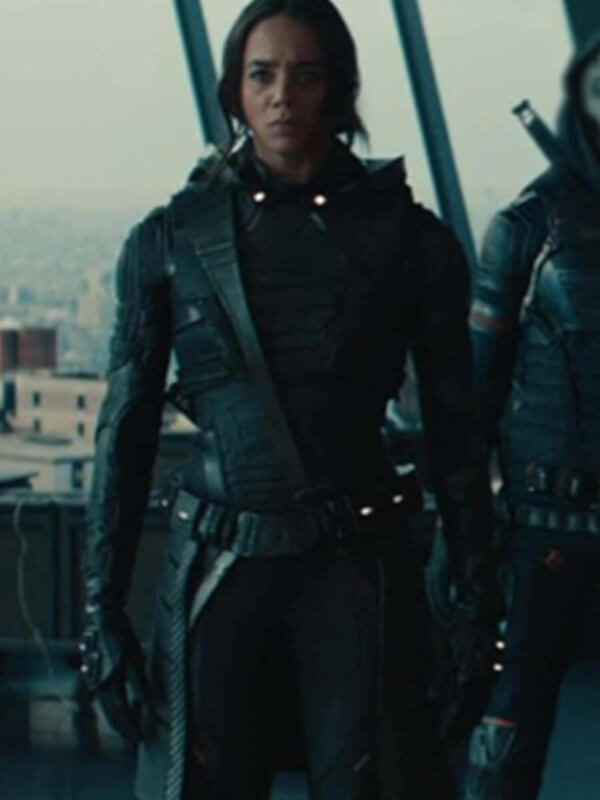 Thunderbolts 2025 Hannah John-Kamen Black Leather Coat