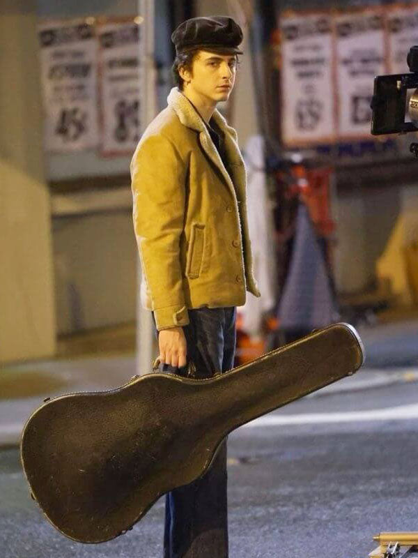 Timothee Chalamet A Unknown Man 2025 Tan Suede Jacket