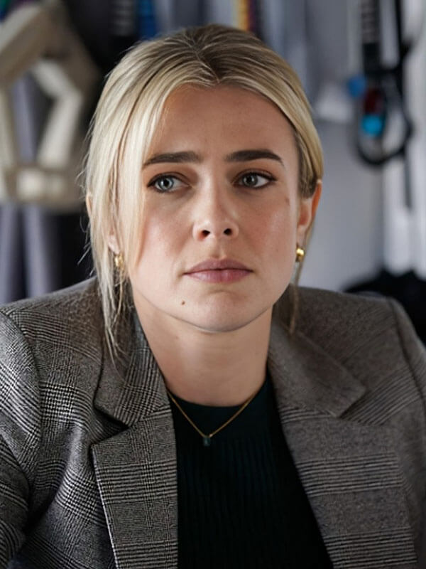 Tracker 2024 Melissa Roxburgh Wool Grey Coat