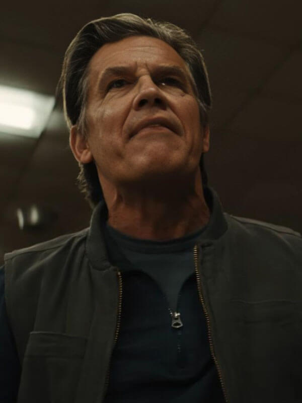Weapon 2025 Josh Brolin Archer Graff Green Cotton Vest