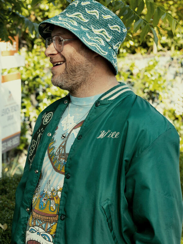 Will Platonic Green Varsity Jacket