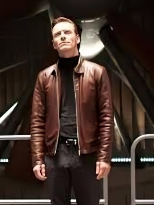 X Men First Class Magneto Brown Leather Jacket